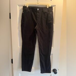 J. Jill Pants Gray Corduroy Pull On Straight Stretch Womens Size Medium Comfort